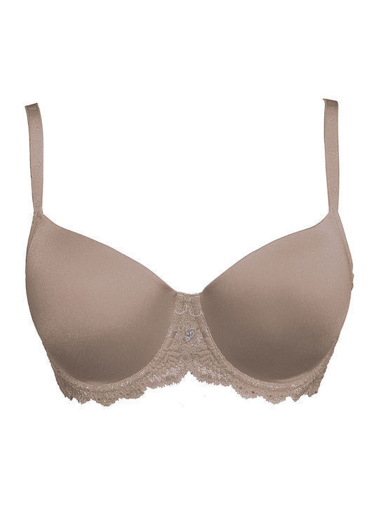 Balconette Balconette Bra with Light Padding Underwire Beige