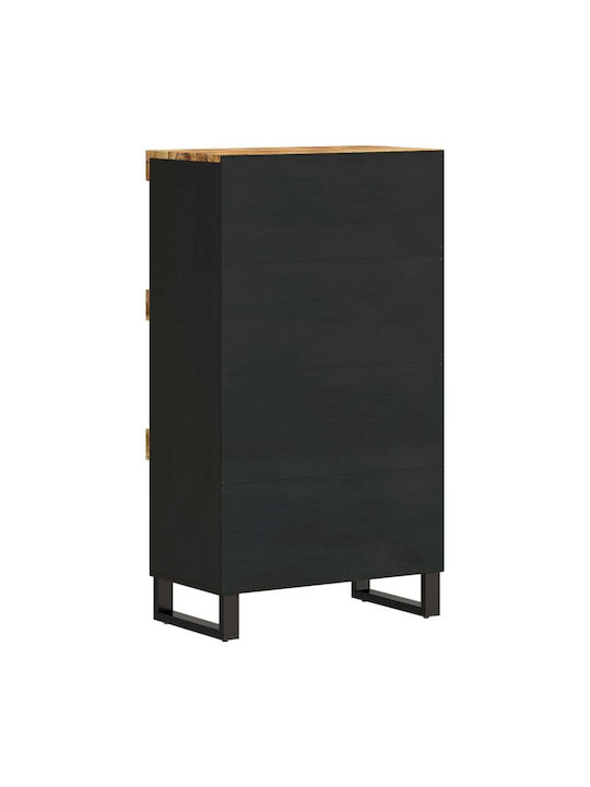 Cabinet Floor Black 60x33x107cm