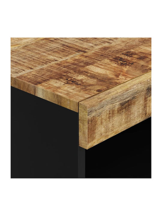 Cabinet Floor Black 60x33x107cm