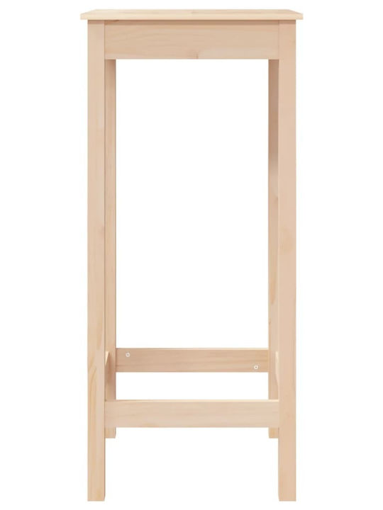 Бар Масa от Масивно Дърво 50x50x110 см