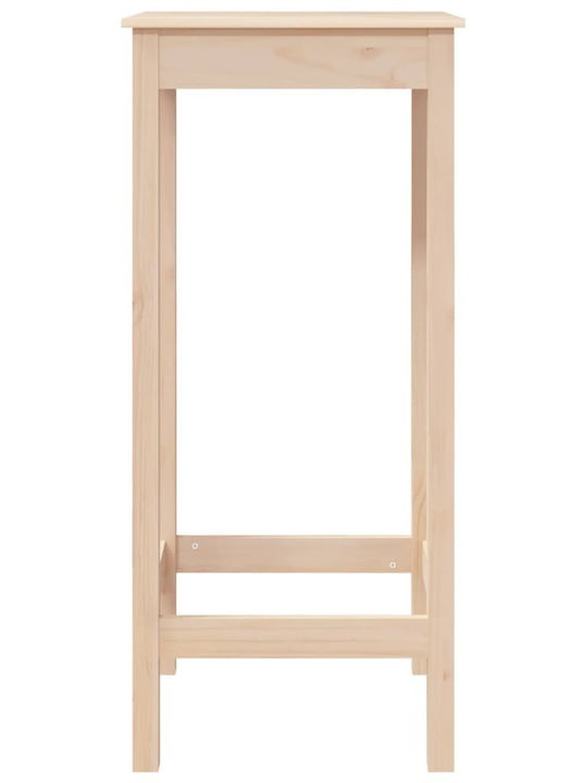Бар Масa от Масивно Дърво 50x50x110 см