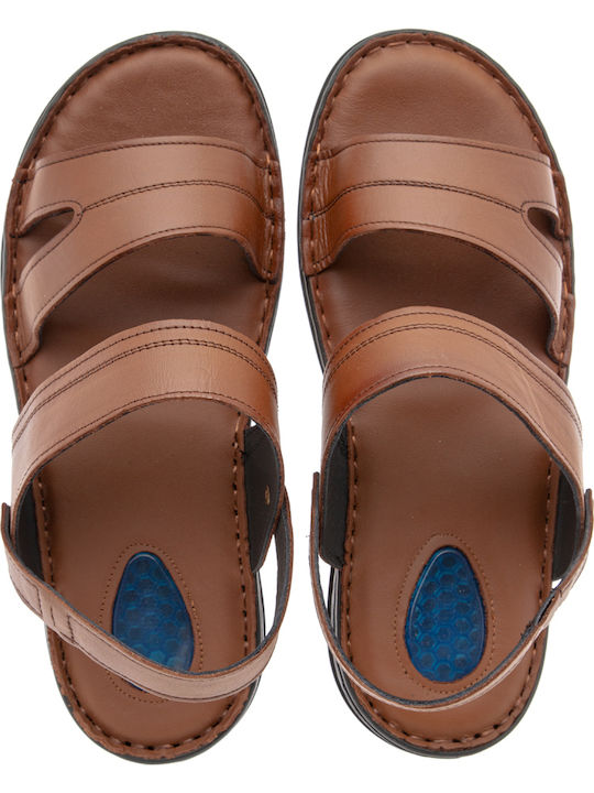 Herrensandalen in Tabac Braun Farbe
