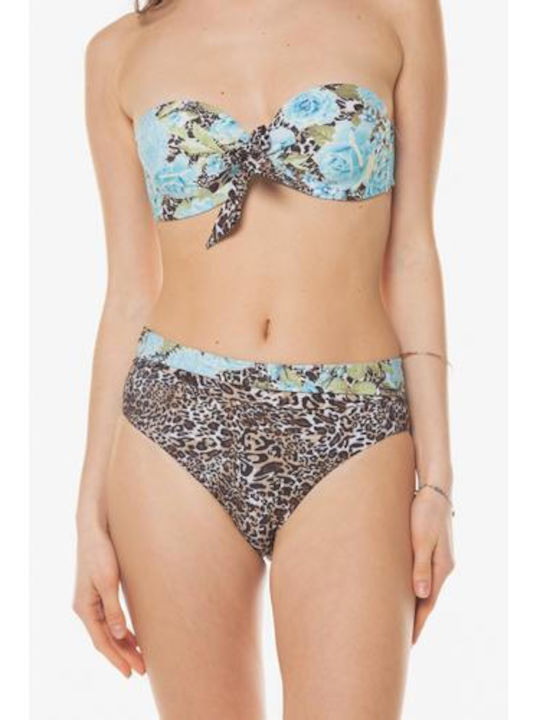 Liu Jo Bikini Slip High Waist Animal Print