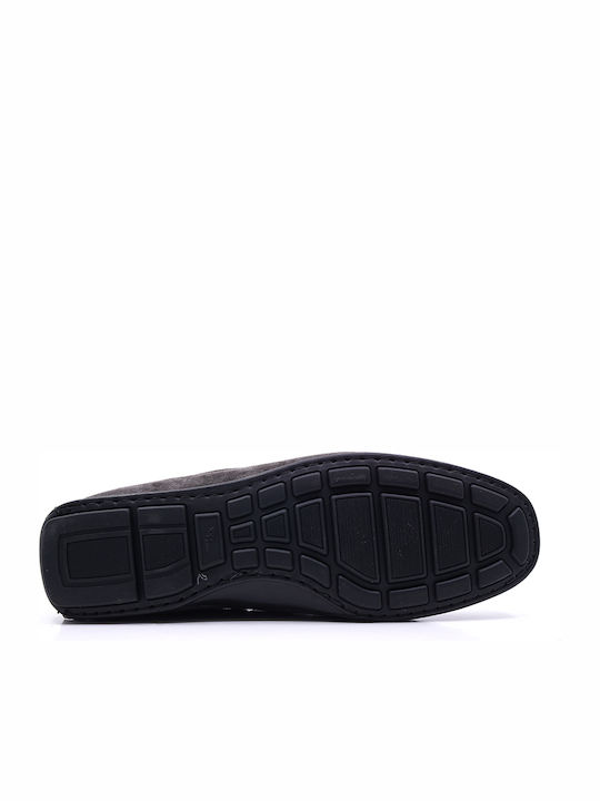 Men's Suede Boat Shoes Gray