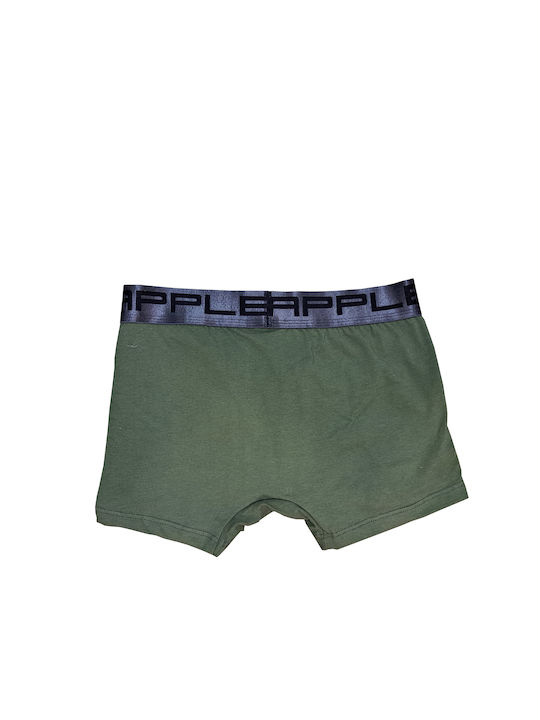 Apple Boxer Herren Boxershorts Khaki 1Packung