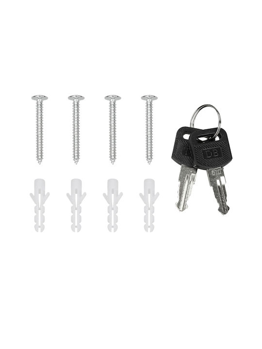 ECD Germany Външна Пощенска Кутия Inox в Сив Цвят 36x11.5x31.5см