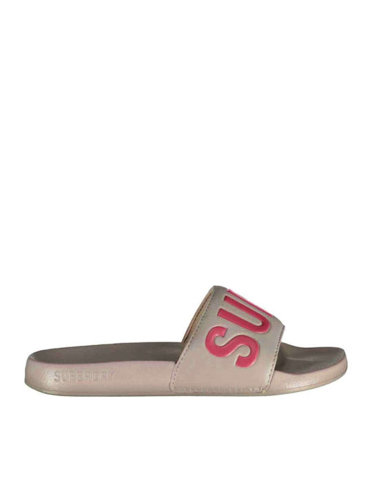Slides Warm Grey/Active Pink