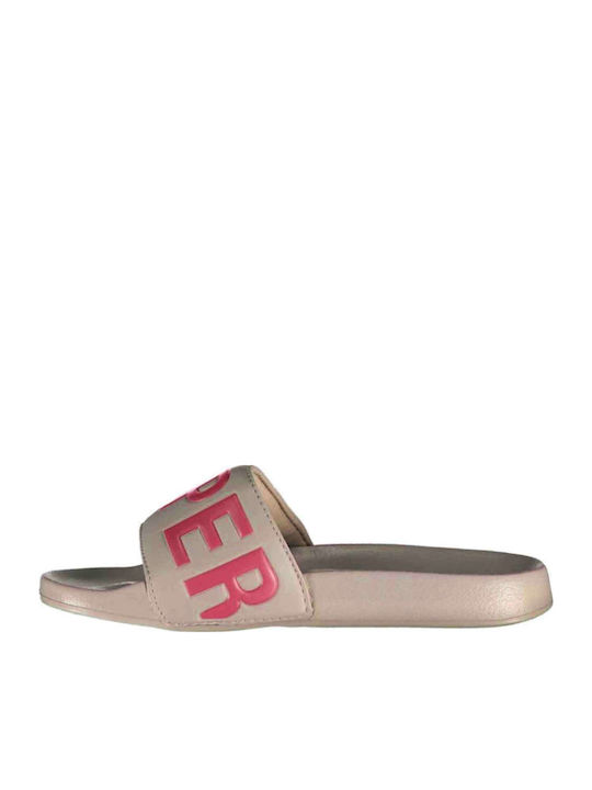 Slides Warm Grey/Active Pink