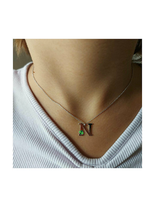 Ηώς Silver Chain Kids Necklaces Monogram MG130