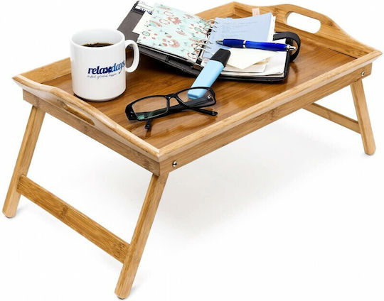 Relaxdays Ξύλινος Δίσκος Κρεβατιού 52x33cm Relaxdays Ξύλινος Δίσκος Κρεβατιού 52x33cm