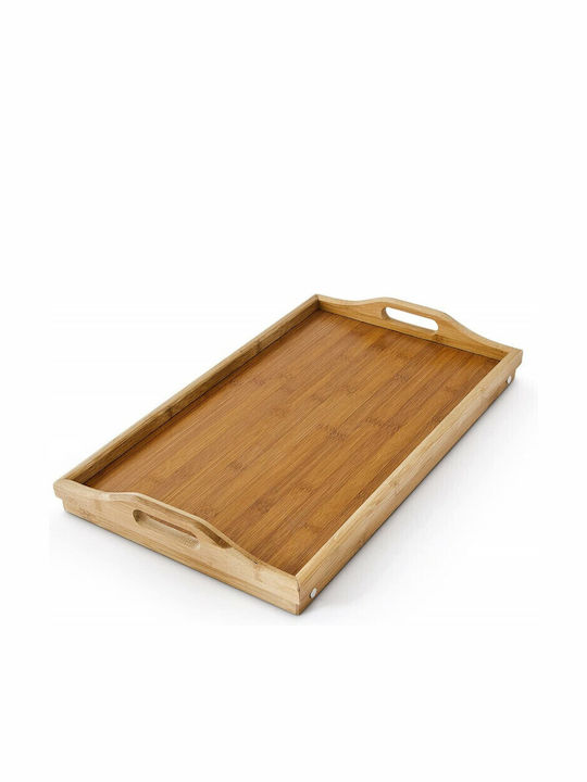 Relaxdays Bamboo Δίσκος Κρεβατιού 50x30cm