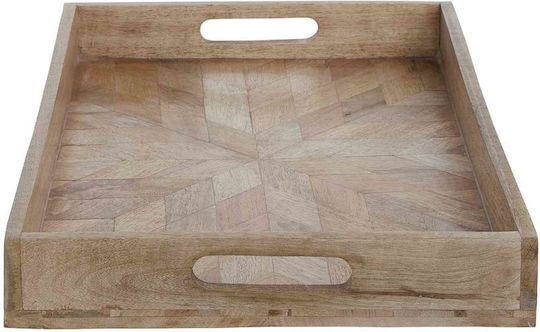 Butlers Lemnos Dreptunghiular Tavă de Servire cu Mânere în Culoare Maro 46x31cm 1buc