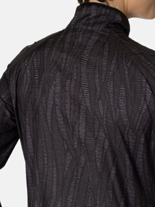 Essential Light Print Κοντή Γυναικεία Ζακέτα σε Μαύρο Χρώμα