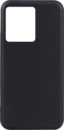 Umschlag Rückseite Silikon Schwarz (Vivo Y22S / Y35)