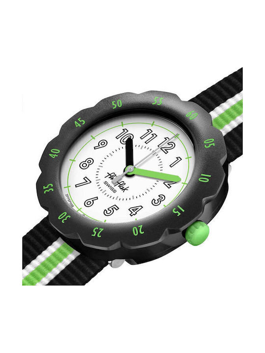 FlikFlak Kids Analog Watch with Fabric Strap Multicolour