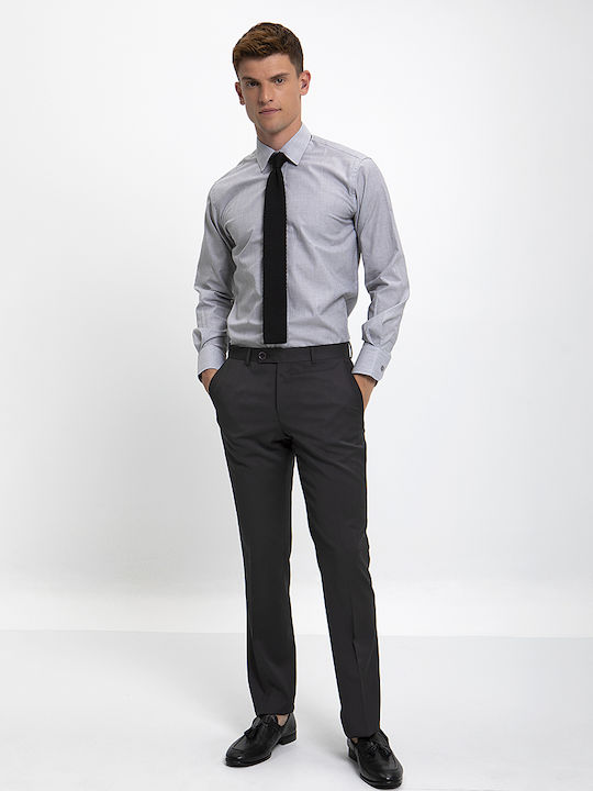 Vardas Shirt Modern Fit in Grey Vardas GREY