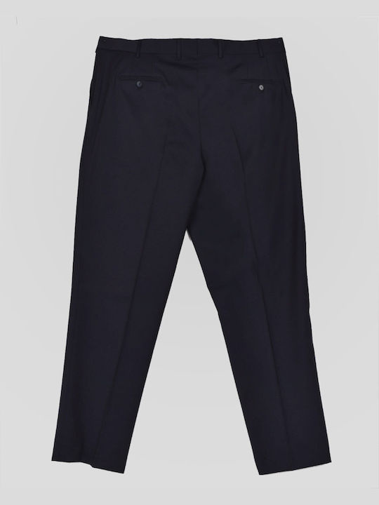 PLUS SIZE-Ε-motion Super 100's modern fit Trousers Blue MONOCHROME Evening, ALL DAY, BUSINESS, GROOM