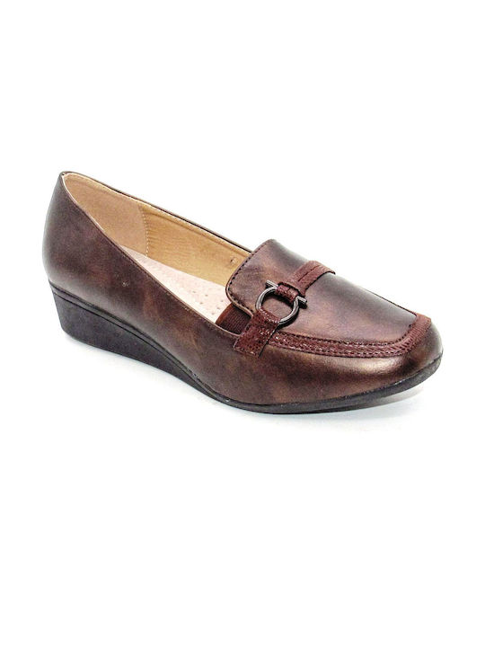 La Bottine Souriante Women's Loafers in Brown Color