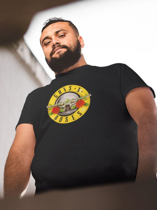 TKT T-shirt Guns N' Roses Μαύρο Βαμβακερό