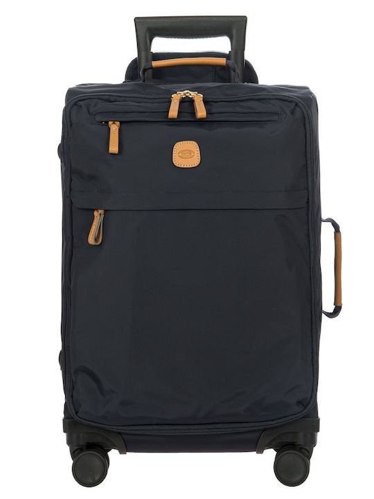 Bric's Milano Χ Collection Cabin Travel Suitcase Fabric Blue with 4 Wheels Height 55cm BXL.58117.050