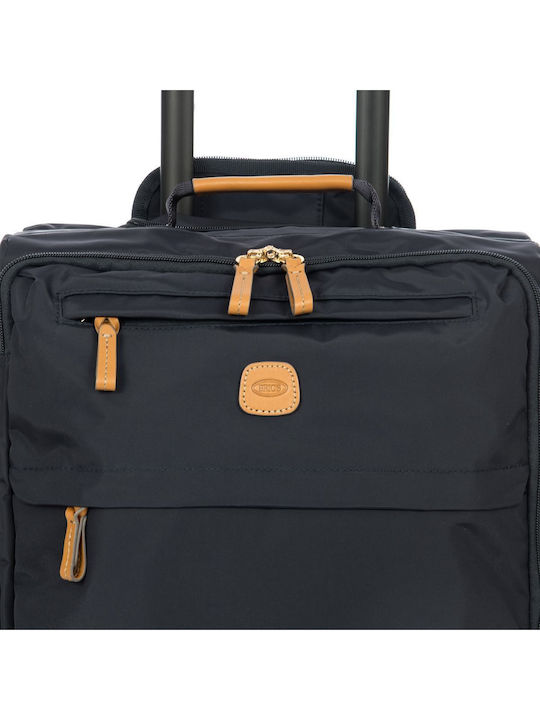 Bric's Milano Χ Collection Cabin Travel Suitcase Fabric Blue with 4 Wheels Height 55cm BXL.58117.050