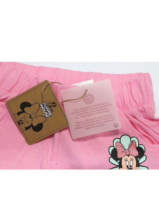Παιδικό Σορτς/Βερμούδα Υφασμάτινο Minnie Mouse Ροζ
