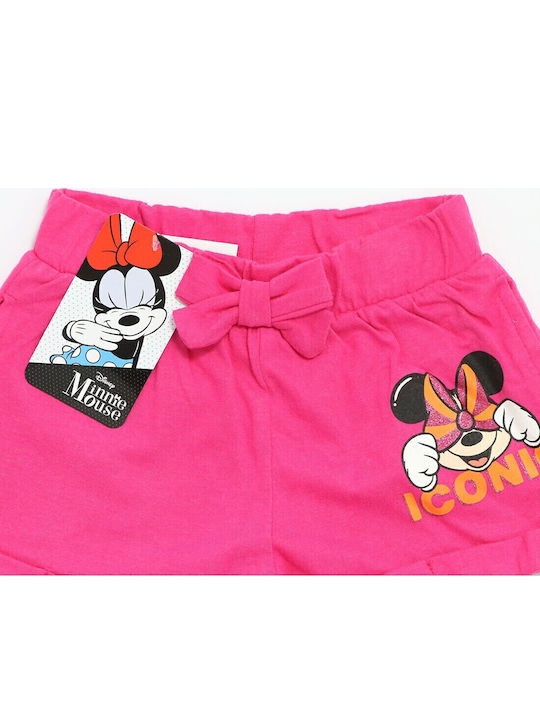 Kids' Shorts/Bermudas Fabric Minnie Mouse Fuchsia
