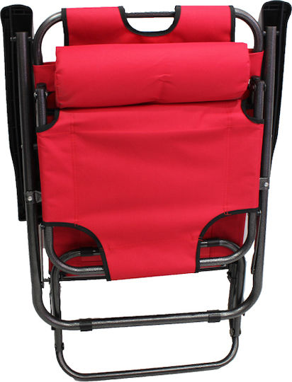 Keskor Liegestuhl-Sessel Strand Rot 60cm.