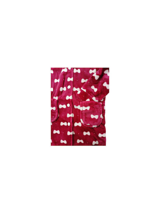 Lydia Creations Halat pentru copii De iarnă Fleece Burgundy