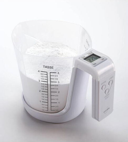 Inovalley Ψηφιακή Ζυγαριά Κουζίνας με Κανάτα έως 4kg Λευκή