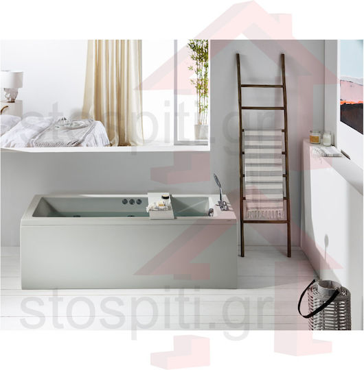 Acrilan Zira Acrylic Bathtub with Hydromassage 130x70cm