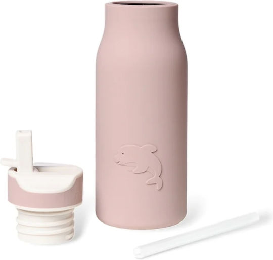 Nuuroo Pax Kids Water Bottle Silicone Pink 400ml