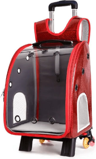 4 Dog/Cat Carrying Blue Trolley for 8kg Pets L33xW27xH42cm