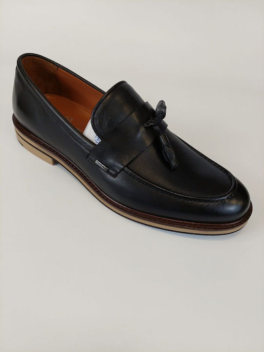 Leder Herren Mokassins in Schwarz Farbe
