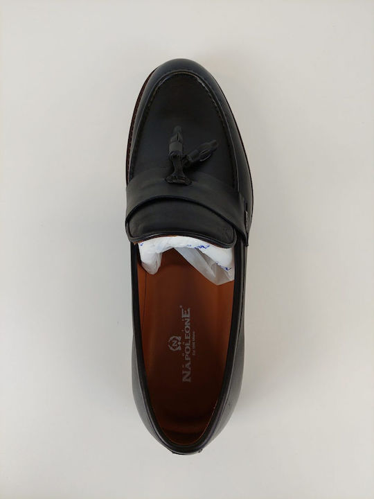 Leder Herren Mokassins in Schwarz Farbe