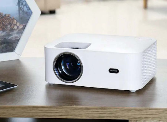 Wanbo X1 Pro Proiector LCD HD LED cu Wi-Fi și Difuzoare Incorporate Alb