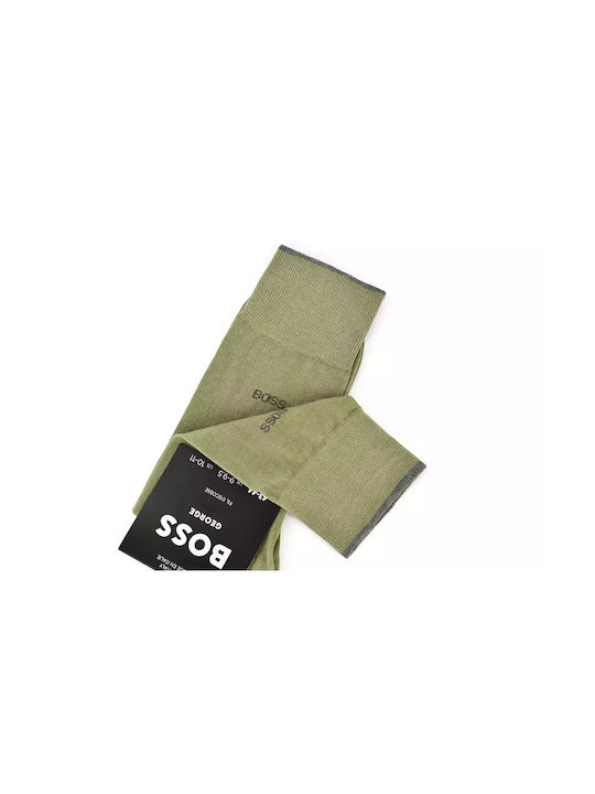 Hugo Boss Men's Solid Color Socks Khaki