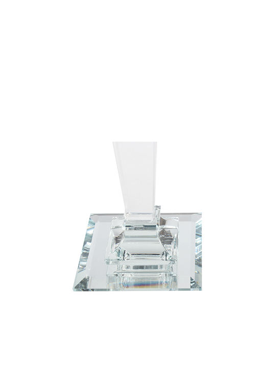 Keskor Suport pentru lumânare Cristal 3 Locuri în culoarea Transparent 30x12x40buc 1buc