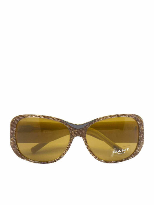 Gant Women's Sunglasses with Brown Plastic Frame and Brown Lens ISLIP/BRM-1