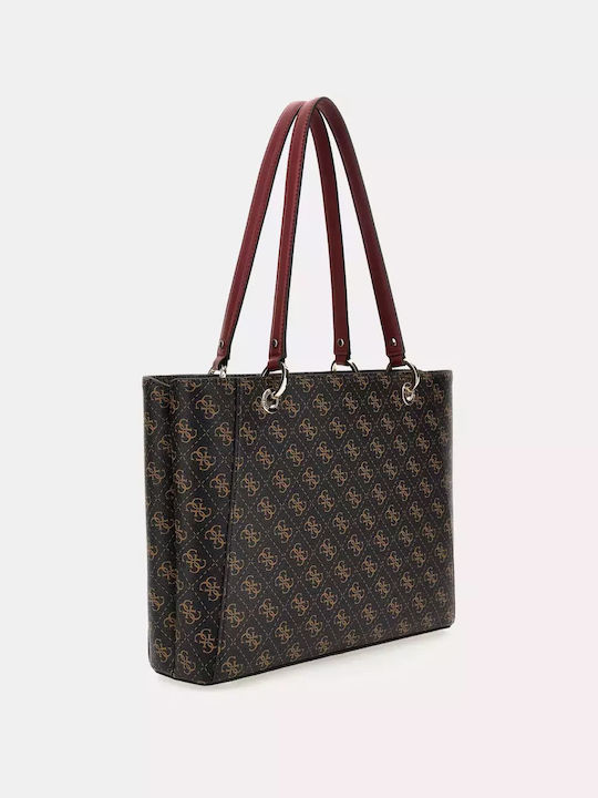 Γυναικεία Τσάντα Shopper Ώμου Καφέ
