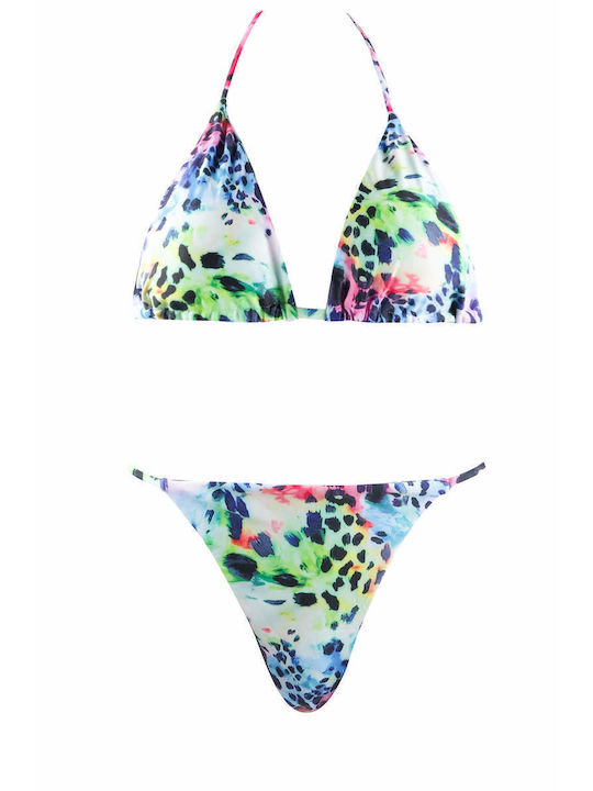 Luigi Padded Bikini Set Triangle Top & Brazil Bottom