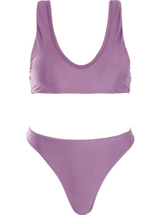 Set Bikini Sport-BH & Brasilien Lila