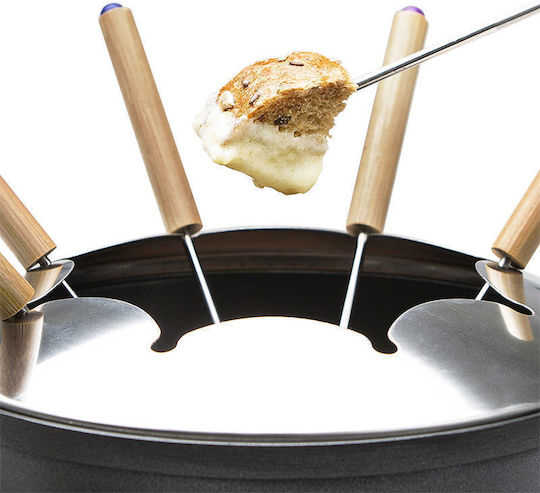 Princess Vas Pentru Fondue Electric Metalic Pentru 8 Persoane Negru