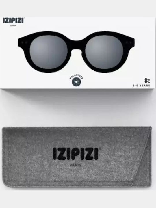 Izipizi #C Τετράγωνα Βρεφικά Γυαλιά Ηλίου Black για 9-36 Μηνών