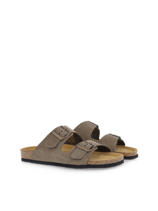 Plakton Leather Women's Sandals Beta Khaki