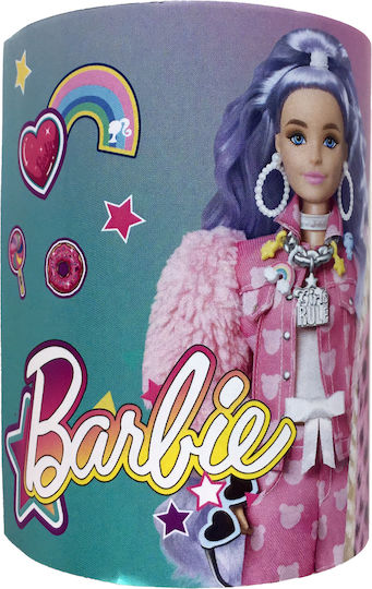 Gim Barbie Set de Papetărie pentru Copii cu Creion, Așcutitoare, Radieră, Caiet de Notițe, Riglă și Cutie pentru Creioane