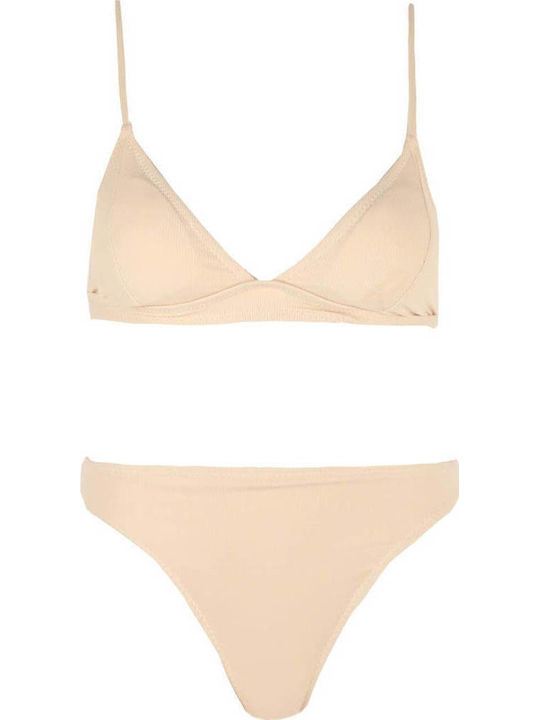 Gigi Set Bikini Τριγωνάκι & Brazil Μπεζ