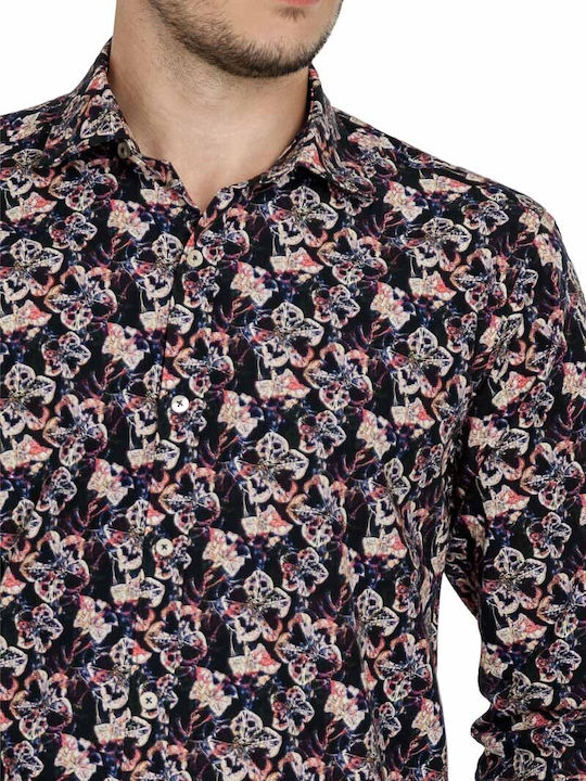 Dash&Dot Men's Shirt Long Sleeve Floral Multicolour