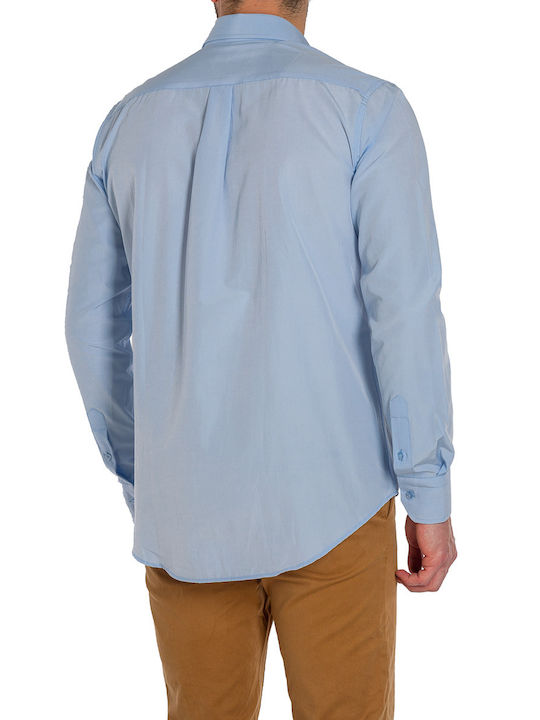 Dash&Dot Men's Shirt Long Sleeve Light Blue