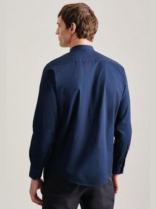 Seidensticker Men's Shirt Long Sleeve Blue